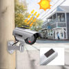 Picture of AlfaView Solar Powered Bullet Dummy Fake Surveillance Camera Security CCTV Dome Camera with LED Flashing Light for Outdoor/Indoor,Home/Business
