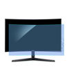 Picture of Anti Glare Screen Protector Filter for 31.5 Inch /32 Inch Monitor, Anti Blue Light Film for Straight/Curved Monitor, Relieve Eye Strain, No Bubbles (32 inch （L*W 27.87 * 15.75 inch）)