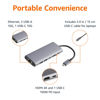 Picture of Amazon Basics 6-in-1 USB-C 3.2 (10G) Hub, 1 USB-C 100W PD Input, 2 USB-A, 1 USB-C, HDMI 4K, Ethernet, Light Grey, 11.94 x 4.6 x 1.5cm