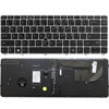 Picture of New Backlit Keyboard for HP EliteBook 840 G3 840 G4 745 G3 745 G4 848 G3, P/N 901042-001 903008-001 836308-001 6037B0126901 Silver Frame US Layout Laptop Keyboard (not with Pointer)