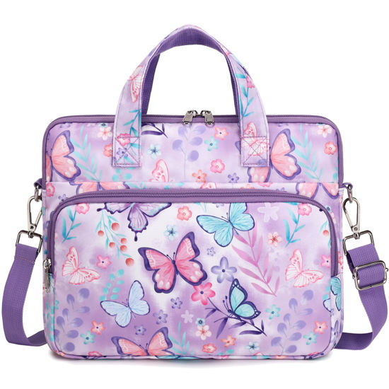 Picture of Octsky Tablet Sleeve Bag Kids Tablet Carrying Sleeve Bag 12.5 Inch Tablet Protective Bag with Shoulder Strap, Soft Lining