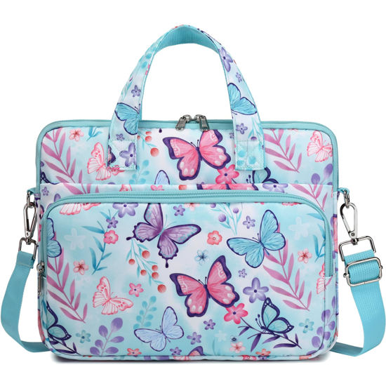 Picture of Octsky Tablet Sleeve Bag Kids Tablet Carrying Sleeve Bag 12.5 Inch Tablet Protective Bag with Shoulder Strap, Soft Lining