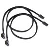 Picture of Saihisday Internal Mini SAS Cable, Mini SAS SFF-8087 to Right Angle SFF-8087 Cord, 90 Degree Right Angle SAS-A SAS-B SATA Cable Replacement for DELL POWEREDGE R310 R710 H700(2PCS)