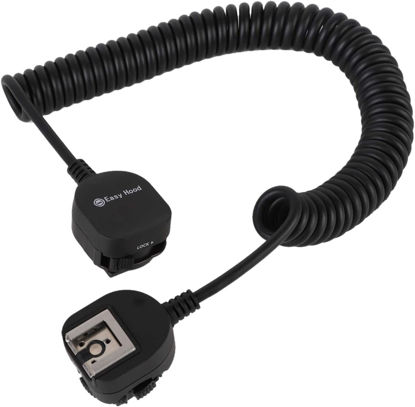 Picture of Off-Camera Shoe Cord, Easy Hood TTL Off Camera Flash Speedlite Cord for Sony ZV-1 A9 A7R IV A7 A7R A7S A7 II A7 III A7R II A7R III A7SII A6500 A6400 A6300 Camera with Multi Interface MI Shoe