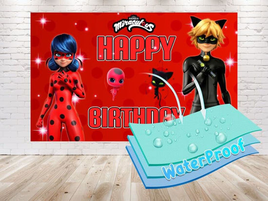 GetUSCart- 5x3 FT Miraculous Ladybug Backdrop for Birthday Party ...