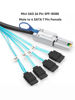 Picture of CableCreation Mini SAS 26Pin (SFF-8088) Male to 4 SATA 7Pin Female Cable, Mini SAS Host/Controller to 4 SATA Target/Backplane, 2M / 6.6FT