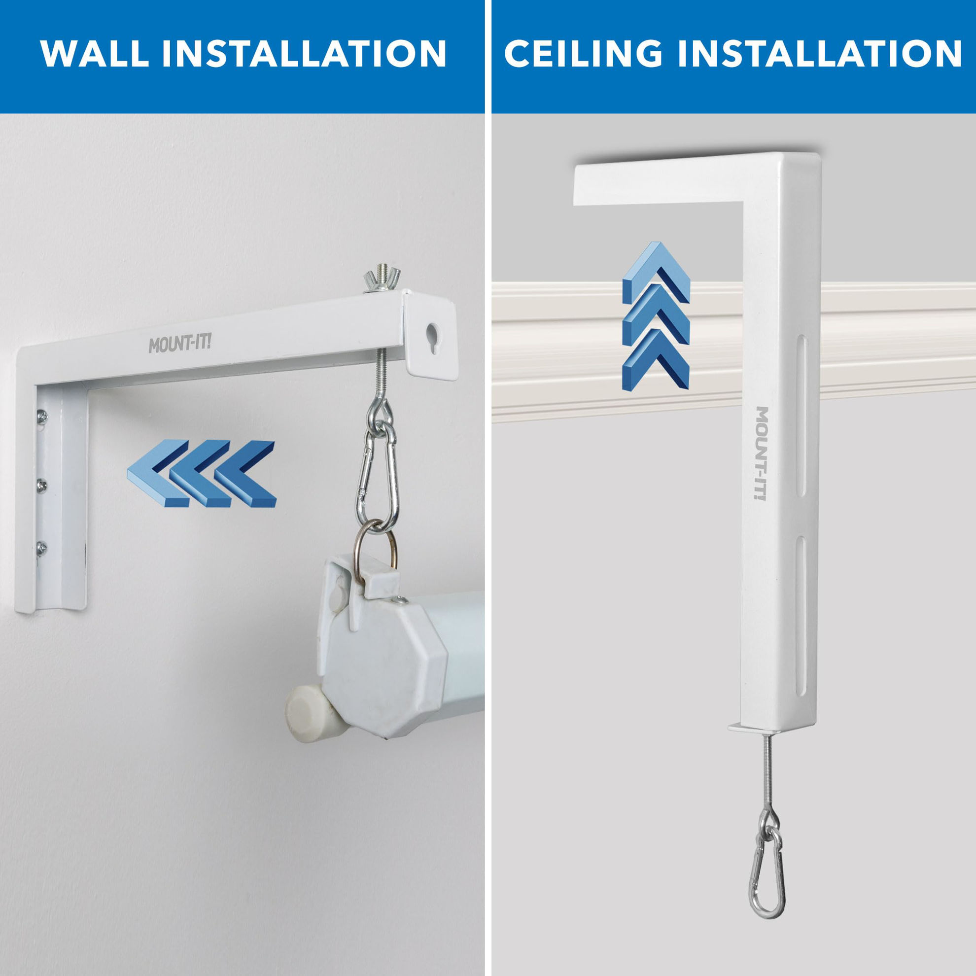 GetUSCart- Mount-It! Projector Screen Wall Mount L-Brackets - Extra ...