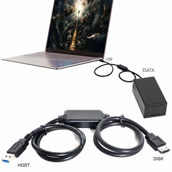 GetUSCart- chenyang USB 3.0 to eSATA Adapter USB to HDD/SSD/ODD ...