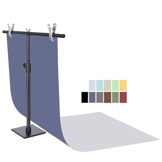 Picture of Photography Backdrops Small Product Background: Flat Lay Seamless Paper Props - Tabletop Photo Shoot for Jewelry Cosmetics Food .(22x34in, Dark)