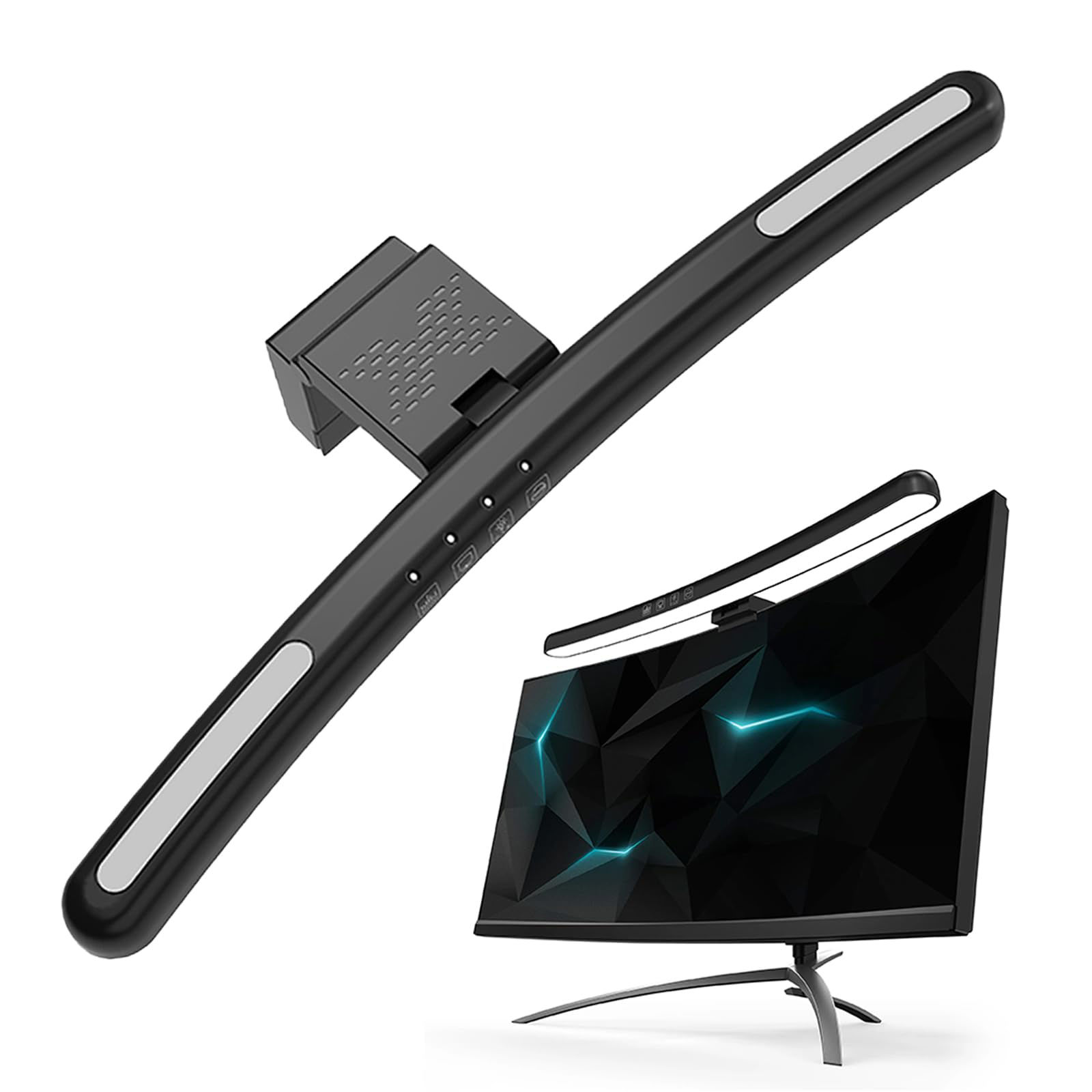 GetUSCart- Curved Monitor Light Bar for 24-27 Inch Curved Screens Light ...