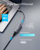 Picture of Anker USB C to 2.5 Gbps Ethernet Adapter, PowerExpand USB C to Gigabit Ethernet Adapter, Aluminum Portable USB C Adapter, for MacBook Pro, MacBook Air 2018 and Later, iPad Pro 2018 and Later, XPS