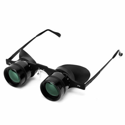 Picture of Professional Hands-Free Binocular Glasses for Fishing, Bird Watching, Sports, Concerts, Theater, Opera, TV, Sight Seeing, Hands-Free Opera Glasses for Adults (Green Film Optics)-Upgraded