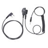 Picture of Push-to-Talk 2-Pin K1 Cable with Aux Audio Adapter - PTT Button for BaoFeng and Kenwood Radios - Compatible with 3.5mm Headsets and Auxiliary Inputs, Great with Electronic Earmuffs