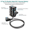 Picture of KOCACKOO D-Tap to Double-Sided NP-F550/970/570/770 Dummy Battery Power Adapter, Compatible for LED Light, Feelworld,Atomos Ninja/Shinobi Monitor, Hollyland Wireless Video Transmission.(Thin Version)