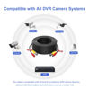 Picture of AIWIXEN 8 Pack 50ft/15M Video Power Cable, BNC Extension Security Camera Cable Wire for CCTV Surveillance DVR System, Included 16 x BNC Connectors and 100pcs Cable Clips