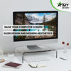 Picture of AMT Premium Acrylic Clear Monitor Riser Laptop/PC/Multimedia Monitor Stand for Home Office