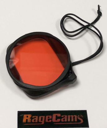 Picture of Red Filter Underwater Color Correction Press Fit Tether for MPK-UWH1 Sony FDR-X3000 AS300 AS50 Waterproof Dive Housing