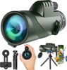 Picture of 80X100-Monocular-Telescope High Definition with Smartphone Holder & Tripod, High Power Monoculars for Adults with Zoom Focus, Compact Monocular for Wildlife Bird Watching Hunting