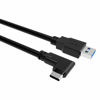 Picture of Easy Hood USB 3.0 A to USB C Cable Right Angle, 16ft Type C Charging Data Transfer Cord for Sony A7SIII A7III A7RIII A7C A7RIV Nikon Z6 Z7 Canon EOS R RP R5 R6 G7X Mark III Fuji X-T3 X-T4