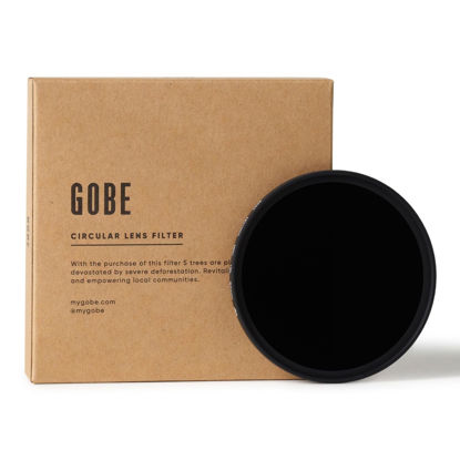 Picture of Gobe Brand, 67mm ND1000 Neutral Density Lens Filter, Black, Optical Glass, No Vignetting, Color Neutral, 10 F-Stop Reduction, For Landscape Photography