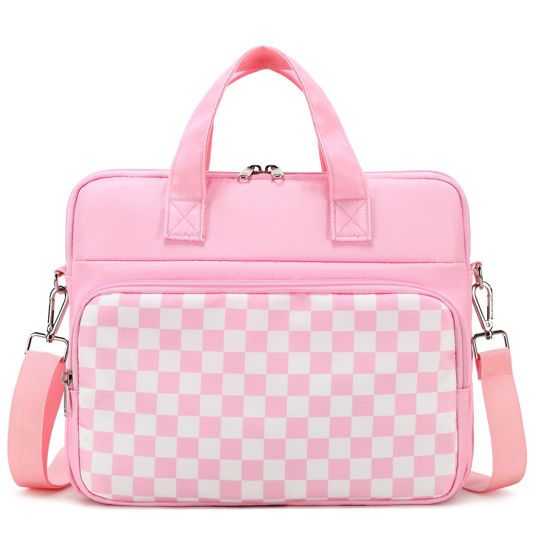 Picture of Octsky Tablet Sleeve Bag Kids Tablet Carrying Bag 12.5 Inch Tablet Bag with Shoulder Strap, Soft Lining
