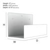 Picture of Oeveo UPS Mount 548i - 5H x 4.3W x 8.75L | UPS Wall Mount for APC Back-UPS 600VA, 425VA, 850VA, and 120V | UPSM-548 | Made in America