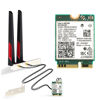 Picture of Teday BE200 Bluetooth 5.4 Wi-Fi 7 Card BE200NGW Desktop Kit 2.4/5/6 GHz 802.11BE 8774Mbps Wrieless Adapter for Windows 11 Desktop PC with Antennas Not Support AMD Motherboards