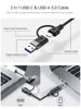 Picture of USB Switch, USB Switcher 2 Computers with 2 in 1 A/C Dual-Headed Braided Cable, Individual Switch and Light USB KVM Switch for Laptop, PC, MacBook, Keyboard, Mouse, Printer Scanner and More