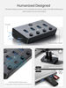 Picture of USB Switch, USB Switcher 2 Computers with 2 in 1 A/C Dual-Headed Braided Cable, Individual Switch and Light USB KVM Switch for Laptop, PC, MacBook, Keyboard, Mouse, Printer Scanner and More