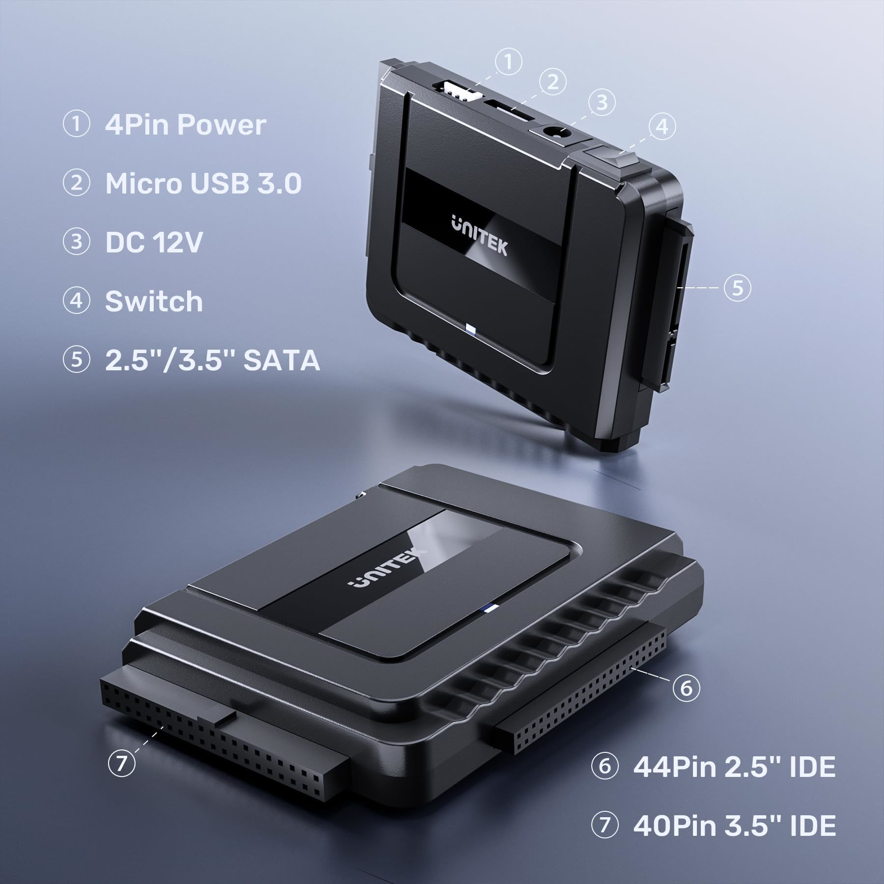 GetUSCart- Unitek USB C to SATA IDE Adapter - External Hard Drive ...