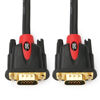 Picture of SHD VGA Cable 10Feet, VGA to VGA Monitor Cable HD15 SVGA for PC Laptop TV Projector Black and Red Color