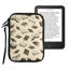 Picture of kwmobile Neoprene e-Reader Pouch Size 6" eReader - Universal eBook Sleeve Case with Zipper, Wrist Strap - Beige/Brown/Gold