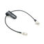 Picture of Alvin's Cables Tentacle Sync Ultra-Thin Timecode Cable 3.5mm TRS Right Angle to DIN 1.0/2.3 for Canon EOS R5C 30cm|12inches