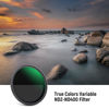 Picture of NEEWER 62mm True Color Variable ND2-ND400 Filter, Hard Stops Adjustable Neutral Density VND Filter with Multi Coated HD Optical Glass/Aluminum Frame/Water Repellent/Scratch Resistant