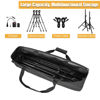 Picture of ITHWIU Multifunctional Tripod Bag 32 X 7 X 7 Inches / 81 X 18 X 18 cm Heavy Duty Tripod Carrying Case with Handle for Lights, Speakers, Cameras, Booms, Microphone Stands, Black