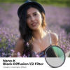 Picture of K&F Concept 72mm Black Diffusion 1/2 Filter Mist Cinematic Effect Filter with 18 Multi-Layer Coatings for Video/Vlog/Portrait Photography (K-Series)