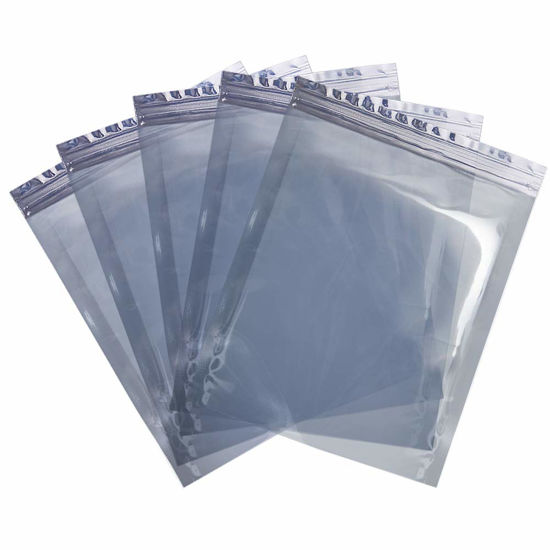 Picture of HRX Package 100pcs Premium Anti-Static Resealable Bags, 5.9 X 7.9 inches Plastic Static Free Bag for Motherboard SSD HDD Computer Electronic Components