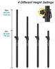 Picture of Vondynote Set of 2 Speaker Pole for Subwoofer Height Adjustable Fits M20 Threaded Mount and 35mm Mount Speaker Extender