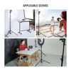Picture of NEEWER 71"/180cm Portable Light Stand, Adjustable Metal Camera Tripod Reverse Folding Light Tripod, LED Light Ring Light Reflector Stand with Flip Locks for Live Streaming Vlog Video Recording, ST180R