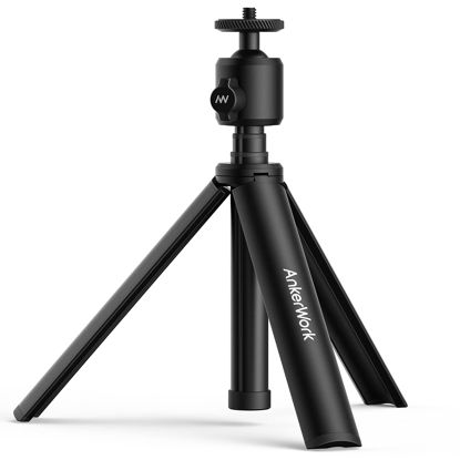 Picture of AnkerWork Mini Tripod, Camera Tripod, Tripod Stand for Webcam, Small Flexible Tripod