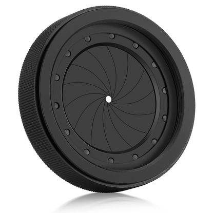 Picture of Adjustable Iris Aperture Diaphragm M30 to M37 Iris Aperture Diaphragm Adapter Optical Diaphragm 1.5-26mm Lens Module Adapter Ring Optics PVS-14 PVS 14 Optics (M30/M37*1)