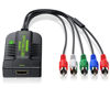Picture of LiNKFOR 1080P HDMI to Component Converter Scaler, HDMI Input to YPbPr Convert HDMI to Component, Only HDMI to YPbPr Adapter for HDTV Box PC PS3 Roku Blu-Ray DVD (NOT Component to HDMI)