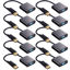 Picture of Yunsailing 10 Pack DisplayPort to VGA Adapters Gold Plated Compatible with Laptop, Monitor, PC, Projector (Black)