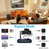 Picture of Ainostone Bluetooth Transmitter Receiver 3-in-1 Bluetooth 5.0 Audio Adapter for 2 Headphones with Bypass Volume Control ON/Off Switch LCD Display 3.5mm Aux/Optical/RCA for Home Stereo TV Speaker PC