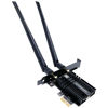 Picture of SYONCON WiFi 6E AXE5400 PCIe WiFi Card intel AX210 Chipset with Bluetooth 5.3 Adapter Tri-Band 2.4G/5G/6GHz 5374Mbps PCI Express Wireless Network Card for Desktop PC Windows 10/11 (Black)