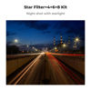 Picture of K&F Concept 72mm Star Filters Kit (3pcs) 4 Points 6 Points 8 Points Cross Screen Starburst Filters Set -18 Layer Coating Ultra Slim Optical Glass Camera Lens Filter with 3 Cleaning Cloth