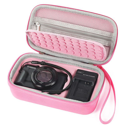 Picture of Seracle Camera Bag Carrying Case Compatible with Canon G7X Mark III/ G7X Mark II Digital Camera, Hard Bag Suitable for Travel and Home Storage (Pink)