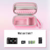 Picture of Seracle Camera Bag Carrying Case Compatible with Canon G7X Mark III/ G7X Mark II Digital Camera, Hard Bag Suitable for Travel and Home Storage (Pink)