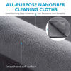 Picture of ZHIDIAN Screens Cleaning Microfiber Suede Cloth, 8Pack Streak Free Lint Free Large Rag for Car Screen, TV, Computer, Camera Lenses, Phones, Electronics Devices & All Delicate Surface, 12x12in