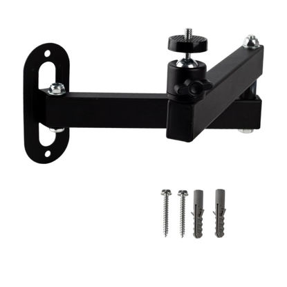 Picture of NVRTTRR Foldable Projector Wall Mount Universal Ceiling Wall Projector Mount Stand Projectors Bracket,1/4" Screw Size (Wall Mount) (8.2 * 7.8in)